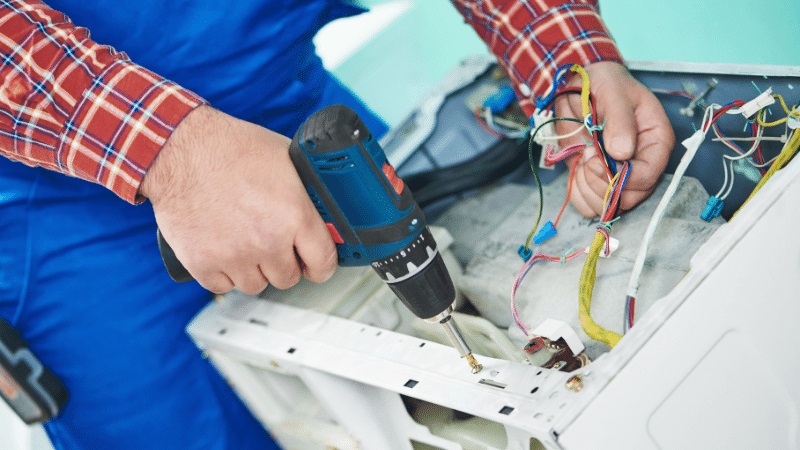 Sakarya Fujitsu Fujitsu çamaşır makinesi kart tamiri – Su almama arızası orijinal parça ile giderildi. - Teknik servis örneği